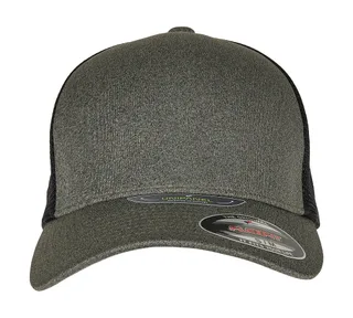 Flexfit Unipanel™ pet in Olive/Black, voorkant