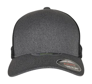 Flexfit Unipanel™ pet in Dark Grey/Black, voorkant