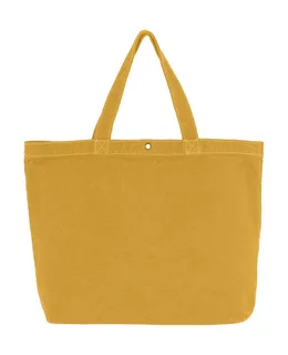 SG Accessories Large Canvas Shopper in Lemon Curry, voorkant