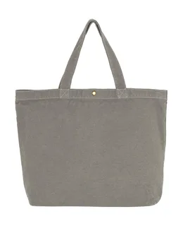 SG Accessories Large Canvas Shopper in Neutral Grey, voorkant