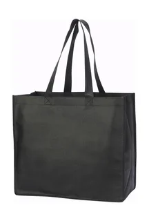 Shugon Lyon Non-Woven Shopper in Black, voorkant