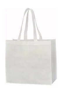 Shugon Lyon Non-Woven Shopper in White, voorkant