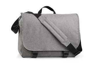 Bagbase Two-Tone Digital Messenger in Grey Marl, voorkant