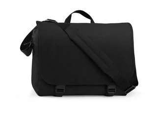 Bagbase Two-Tone Digital Messenger in Black, voorkant