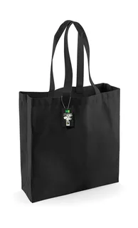 Westford Mill Fairtrade Cotton Classic Shopper in Black, voorkant