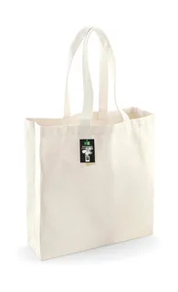 Westford Mill Fairtrade Cotton Classic Shopper in Natural, voorkant
