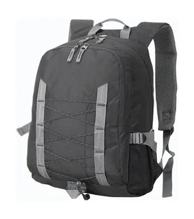 Shugon Miami rugzak in Black/Black/Dark Grey, voorkant