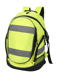 Shugon Hi-vis rucksack in Hi-Vis Yellow/Black, voorkant