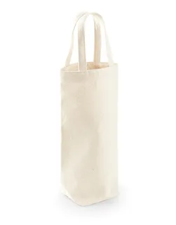 Westford Mill Fairtrade katoenen flessentas in Natural, voorkant