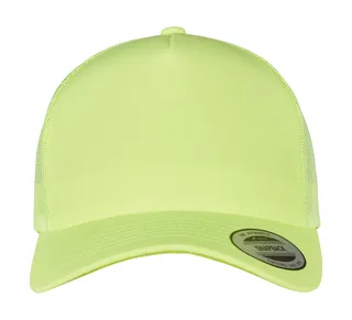 Flexfit Neon Retro Trucker in Neon Yellow, voorkant
