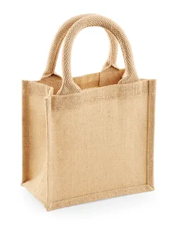 Westford Mill Jute klein cadeauzakje in Natural, voorkant