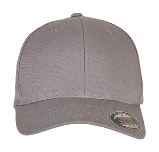 Flexfit V-Flexfit® pet van katoenen twill in Grey, voorkant