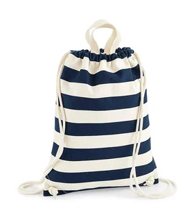 Westford Mill Nautical Gymsac in Natural/Navy, voorkant