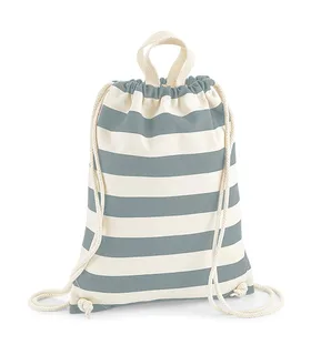 Westford Mill Nautical Gymsac in Natural/Grey, voorkant