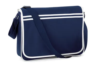 Bagbase Retro Messenger in French Navy/White, voorkant