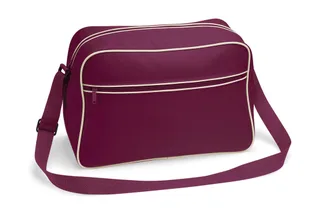 Bagbase Retro schoudertas in Burgundy/Sand, voorkant