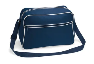 Bagbase Retro schoudertas in French Navy/White, voorkant