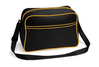 Bagbase Retro schoudertas in Black/Gold, voorkant