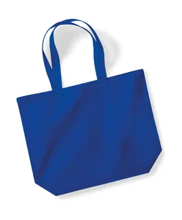 Westford Mill Organic Premium Cotton Maxi Tote in Bright Royal, voorkant
