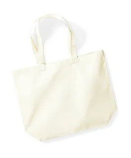 Westford Mill Organic Premium Cotton Maxi Tote in Natural, voorkant