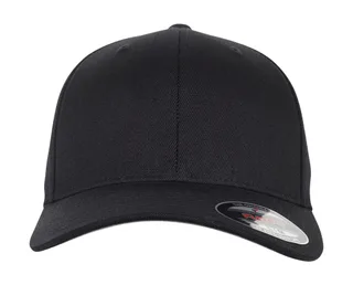 Flexfit Wool Blend in Black, voorkant