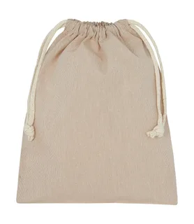 SG Accessories Recycled cotton and polyester stuff bag in Natural Heather, voorkant