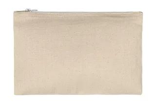 SG Accessories Canvas Accessory Pouch in Natural, voorkant