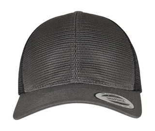 Flexfit 360° Omnimesh two-tone cap in Charcoal/Black, voorkant