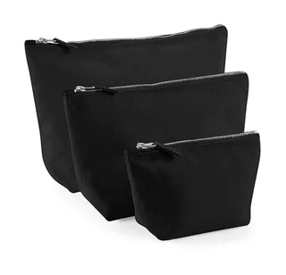 Westford Mill Canvas accessory bag in Black, voorkant