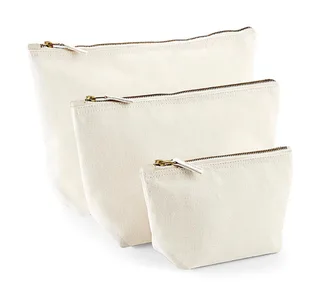 Westford Mill Canvas accessory bag in Natural, voorkant