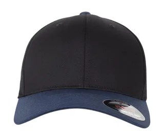 Flexfit Wooly Combed 2-Tone in Black/Navy, voorkant