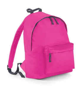 Bagbase Kinderrugzak in Fuchsia/Graphite Grey, voorkant