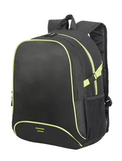 Shugon Osaka basisrugzak in Black/Lime Green, voorkant