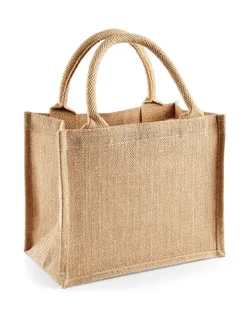 Westford Mill Jute mini cadeauzakje in Natural, voorkant