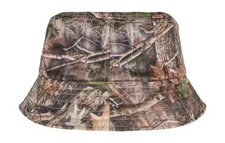 Flexfit Reversible Real Tree camouflage bucket hat with sherpa lining in Camo Tree, voorkant