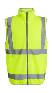 Regatta Professional Pro hi-vis full-zip bodywarmer in Yellow, voorkant