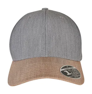 Flexfit 110 melange pet in Grey/Khaki, voorkant