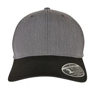 Flexfit 110 melange pet in Dark Grey/Black, voorkant