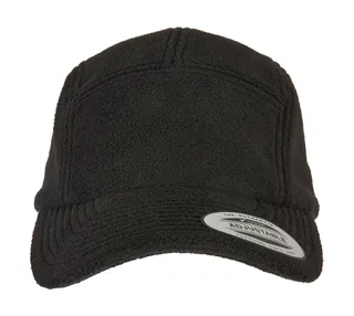 Flexfit Polar fleece jockeypet in Black, voorkant