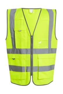Regatta Professional Pro Hi-Vis Executive Vest in Yellow, voorkant