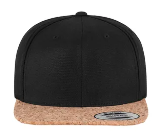 Flexfit Cork Snapback in Black, voorkant