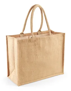 Westford Mill Classic Jute Shopper in Natural, voorkant