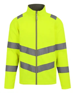 Regatta Professional Pro Hi-Vis Ablaze Softshell in Yellow, voorkant