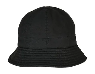 Flexfit Notop tennis hat, eco-washed in Black, voorkant