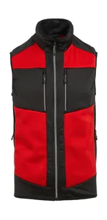 Regatta Professional E-Volve Stretch Hybrid Midlayer Bodywarmer in Classic Red/Black, voorkant