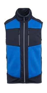 Regatta Professional E-Volve Stretch Hybrid Midlayer Bodywarmer in Strong Blue/Navy, voorkant