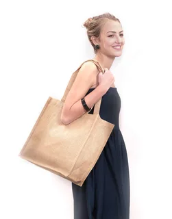 Shugon Chennai jute shopper met korte hengsels – foto 4