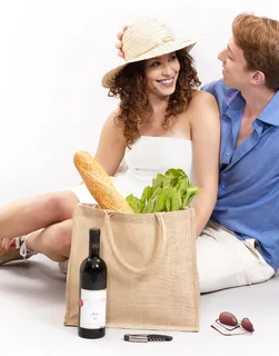 Shugon Chennai jute shopper met korte hengsels – foto 2
