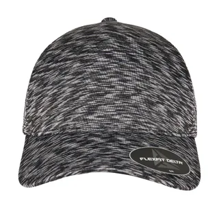 Flexfit Delta Unipanel pet in Melange Black, voorkant