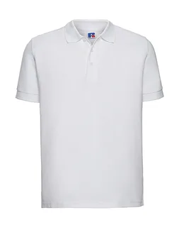 Russell Athletic Heren Ultimate katoenen polo in White, voorkant